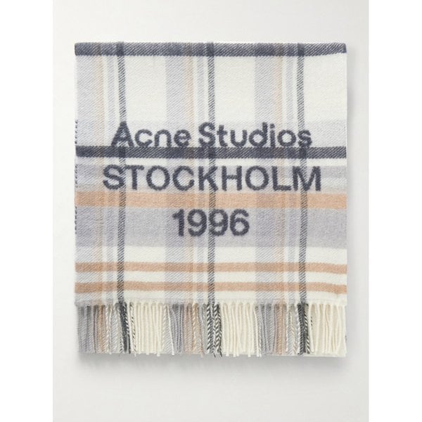 1996 프린지 체크 울 스카프 46376663162969844