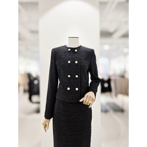 [파주점] [더아이잗컬렉션]트위드 라운드넥 더블 크롲 자켓 CS3B0JK062