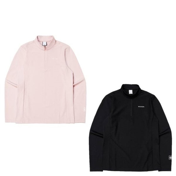 [부산점] 자카드 Y 여성 긴팔 짚업 티셔츠 DWU24204