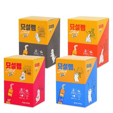 우다다냥이 페슬러 묘설렘 스틱 10g 40개입 고양이간식