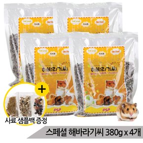 스페셜 해바라기씨 380g x 4개 햄스터 새간식 소동물간식