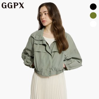 GGPX 크롭 후드 윈드 점퍼 (GP2JP015F)