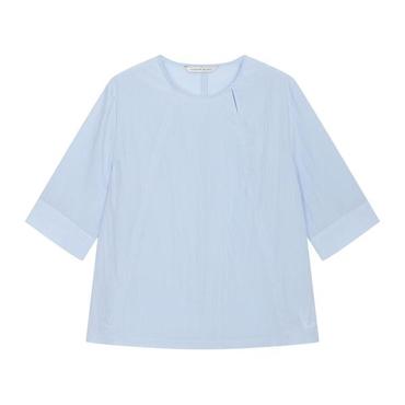 르샵블랑 배색 스티치 포인트 블라우스 _ L1G22WBL120