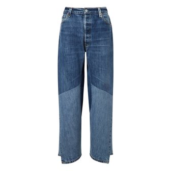 라움 [REDONE x LEVIS] 블루 컬러배색 면 데님팬츠 CWPA3F499B2