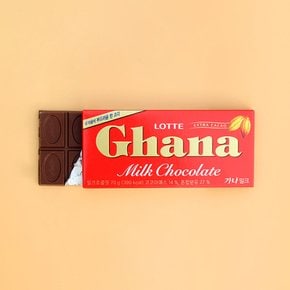 롯데제과 가나 초콜릿 밀크 70g / 초콜릿 초콜렛