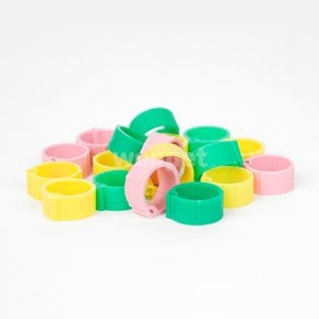 심플 앵무새 발목링 12mm 1P 플라스틱오픈링 암수구별