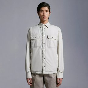 24SS 몽클레어 피즈 피스 남성 바람막이 셔츠 자켓 화이트 (백화점AS/ 관부가세포함)