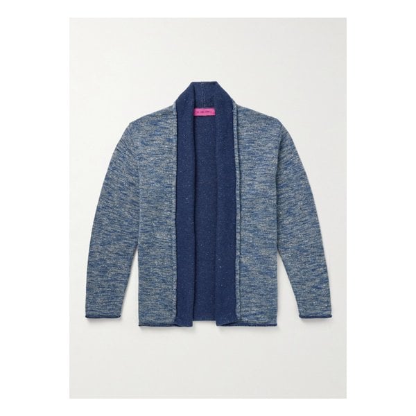 노마드 스페이스 다이 울 혼방 가디건 블루 46376663162910991