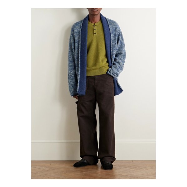 노마드 스페이스 다이 울 혼방 가디건 블루 46376663162910991