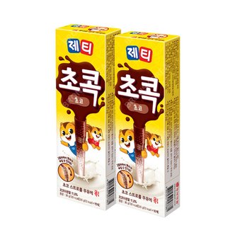  동서 제티초콕 초코렛맛 10T X 2개(20T) 빨대 우유 콕/바나나 딸기 쿠키앤초코