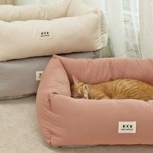 마벨러스홈데코 튼튼한 순면 강아지 고양이 애견 쿠션 방석 침대 분리형