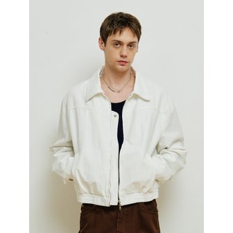 미나브 웨스턴 코튼 크롭 자켓 [화이트]