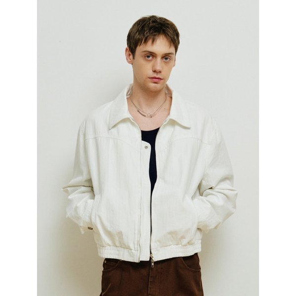 웨스턴 코튼 크롭 자켓 [화이트]