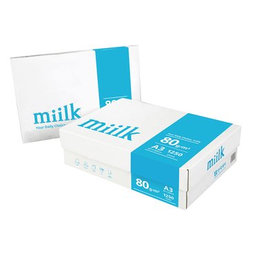 miilk 밀크 A3 복사용지 A3용지 80g 1250매 1박스