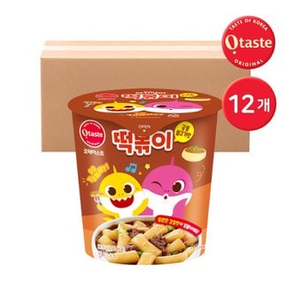  [농심태경] 핑크퐁 아기상어 떡볶이 /  궁중불고기맛 114g 12개