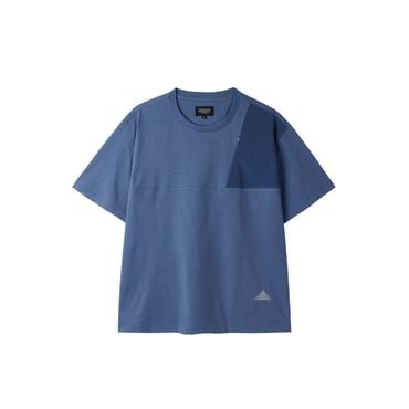 브롬톤 [브롬톤런던]P252MTS133 우븐배색 에코메이드 티셔츠 WOVEN COLOUR BLOCKED ECOMADE TSHIRT BLUE