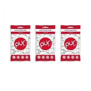 [해외직구]PUR Xylitol Chewing Gum Cinnamon 퍼껌 자일리톨 츄잉껌 무설탕 시나몬 55입 3팩