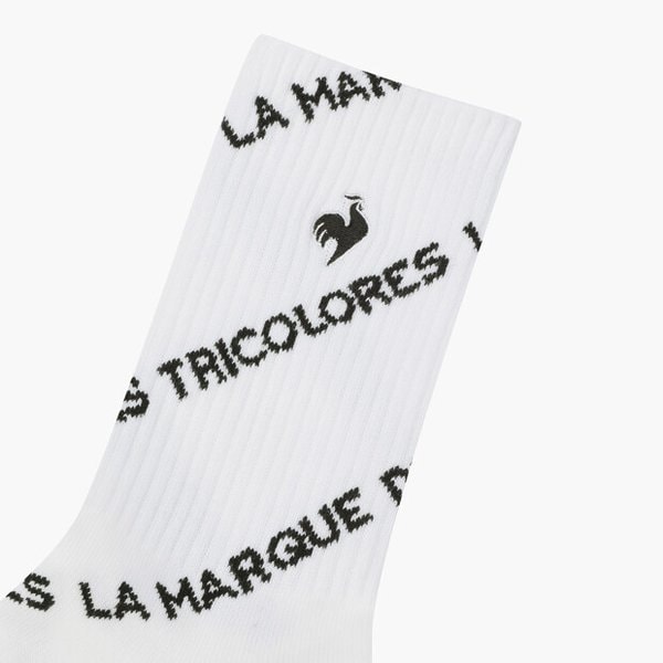 [여주점] 여성 체크패턴 자카드 미들 삭스 GQ122LSO22 WHTE