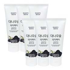  해피바스 대나무숯 피지흡착 클렌징폼 200g x6