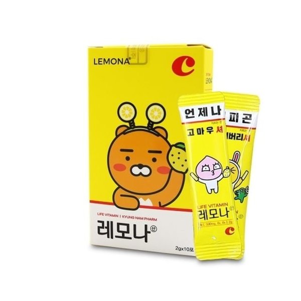 카카오프렌즈 레모나산 2gx10포-1팩 (WF7486E)