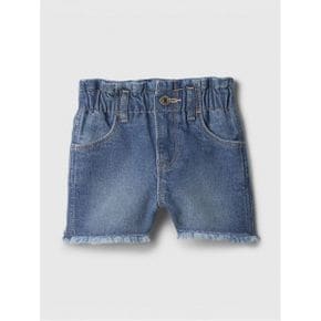 베이비갭 GAP 페이퍼백 맘 Jean 숏 쇼트 반바지 다크 워시 8185976