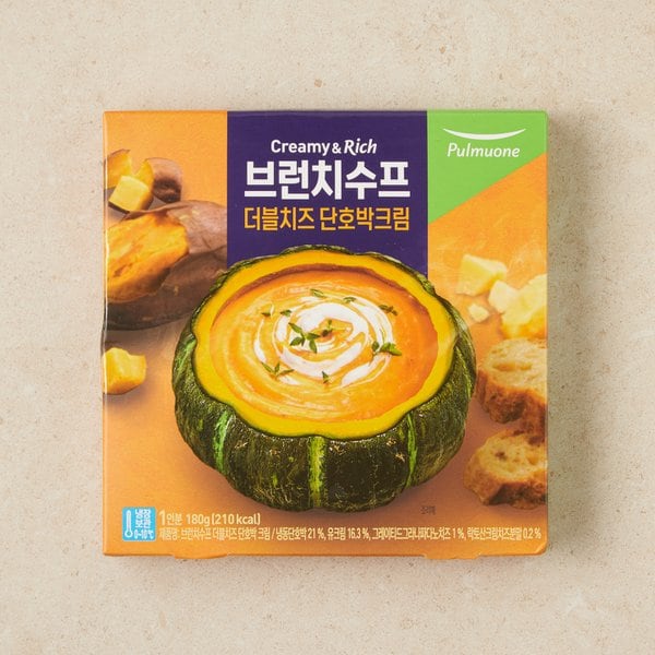 브런치수프더블치즈단호박크림 180g