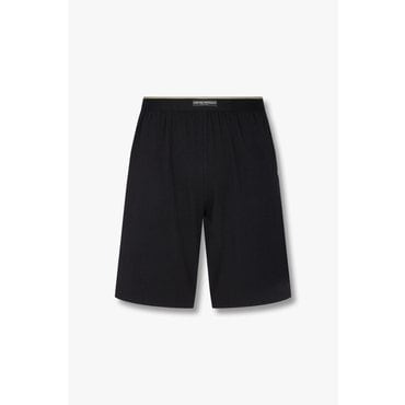 EMPORIO ARMANI 남성 로고 라벨 밴딩 라운지 쇼츠(0815131004)