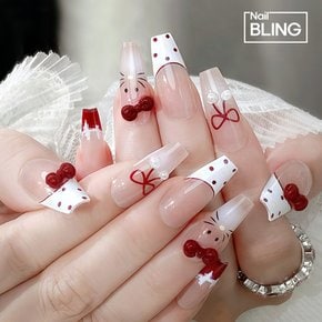 태닝 고양이 리본밴드 네일파츠