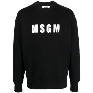 MSGM 엠에스지엠 로고 프린팅 맨투맨 티셔츠 3440MM162 237000 99 긴팔