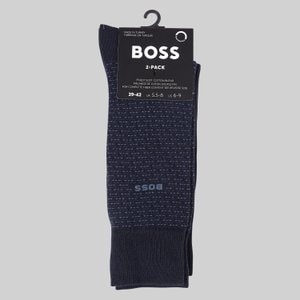 BOSS [SU24] 양말 2개 세트 다크 블루(50516389402)