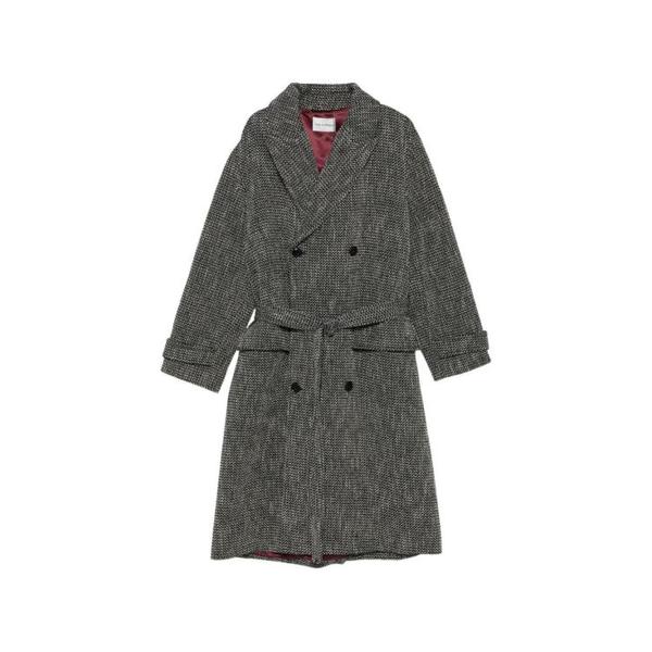 확대된 대표 드롤드무슈 코트 CT160PL184 BL GRIGIO
