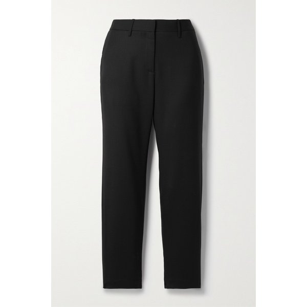 Tel Aviv Wool-blend Twill Straight-leg Pants 블랙