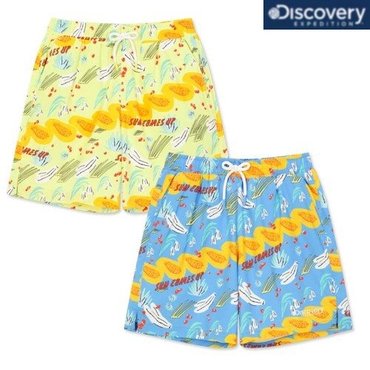 디스커버리키즈 [정상가79,000원] 24SS  키즈 아방 콜라보 올오버 패턴 워터숏 DKSB58043