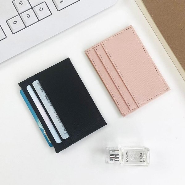 [옷자락] 남녀 공용 사계절 활용도 높은 카드지갑 열쇠고리 세트