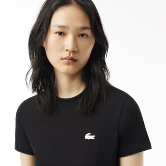 라코스테 [시흥점] 여성 트레이닝 베이직 반팔 티셔츠 TF9246-54N