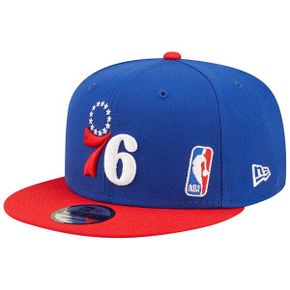 필라델피아 76ers 백 레터 아치 9FIFTY 스냅백 햇 모자 - 로얄/레드 9156246