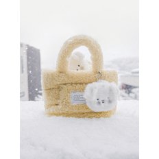 [단독]Fluffy Fur Bag Butter Yellow