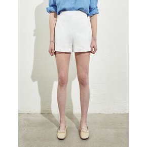 HIGHWAIST SHORT PANTS_WHITE