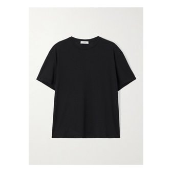 토템 가드롭 텐셀™ 리오셀  코튼 혼방 저지 티셔츠 블랙 46376663162830878