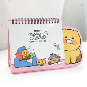 춘식이 오디너리 2025년 형태 탁상 캘린더 (핑크) 5500