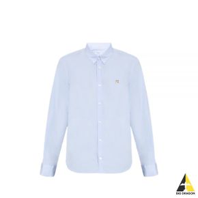 메종키츠네 FOX HEAD EMBROIDERY CLASSIC SHIRT (HM00435WC0025-LBP410) (폭스