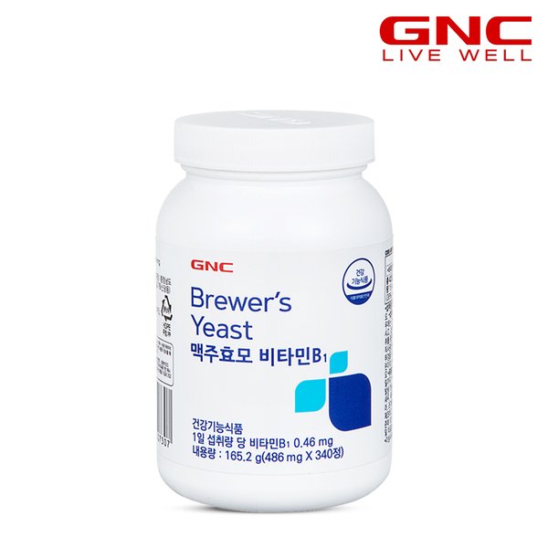맥주 발효 건조효모 비타민 B1 (340정) 42일분