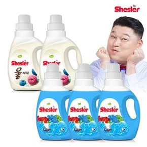 쉬슬러 울 세제 드라이 중성세제 650ml 2개+에이프릴 세제 미니 650ml 3개