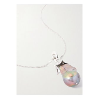 로에베 오버진 실버 진주 네크리스 46376663162923308