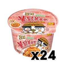 로제불닭볶음면 용기컵 큰컵 105g x 24개