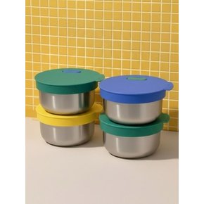 흡착볼 아기 이유식용기 밀폐용기 슈퍼 멀티볼 270ml 360ml 4종 세트