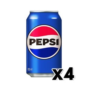 펩시 콜라 탄산캔음료 355ml x 4개