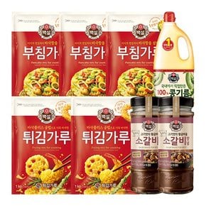 [제수용품 장보기] 소갈비양념2+부침가루3+튀김가루2+콩기름 1.8L 1개