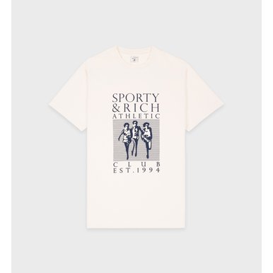 Sporty&Rich 공식온라인 Racers T Shirt 반팔 티셔츠 SRB2TS207IV