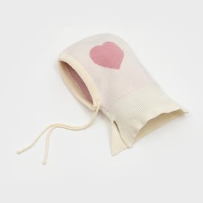 HEART BALACLAVA IVORY